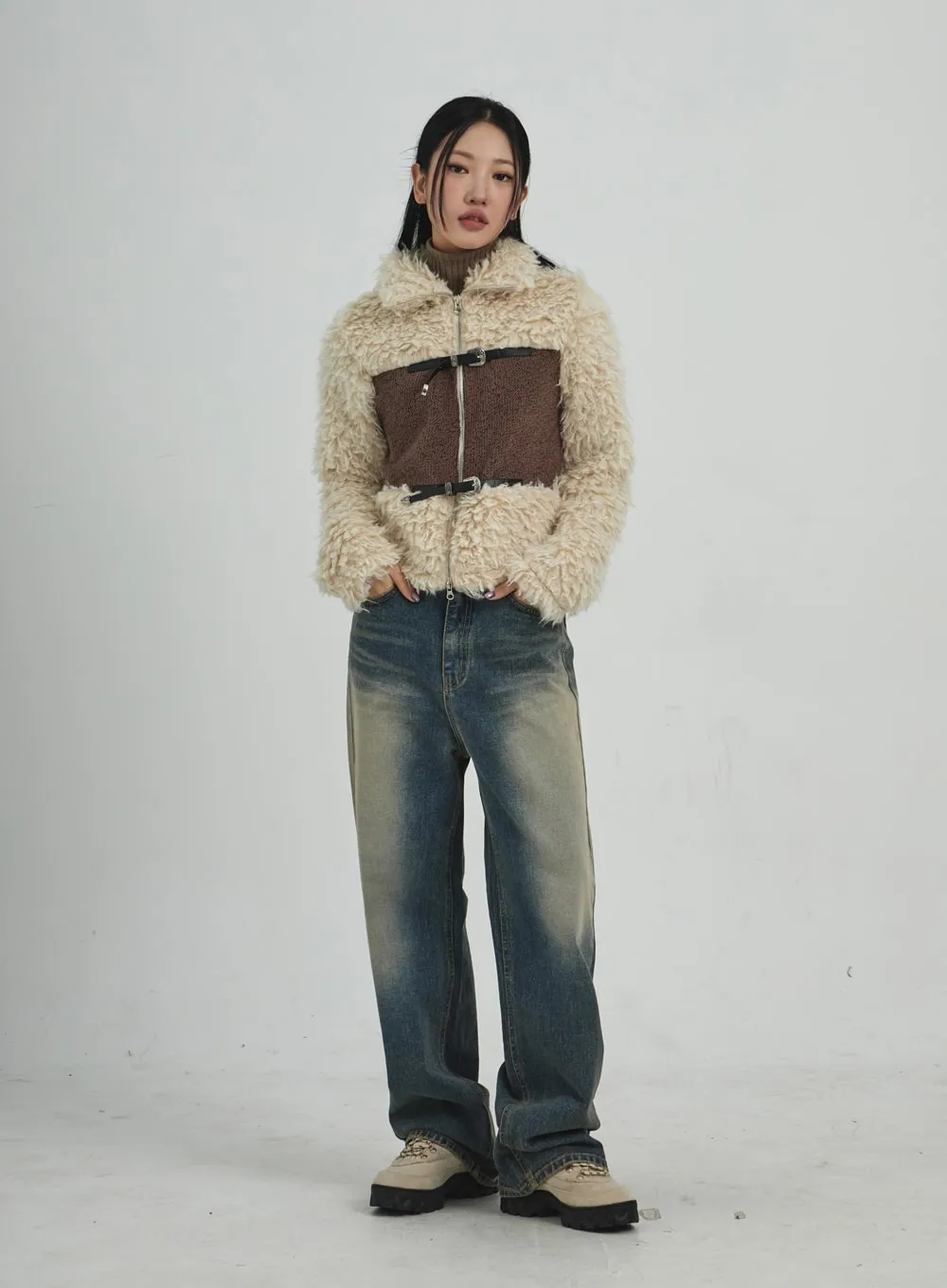 Vintage Washing Wide Jeans CD09 sold by Lewkin product image thumbnail 3