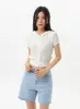 Mid-Rise Denim Shorts OU328 sold by Lewkin