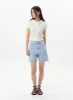Mid-Rise Denim Shorts OU328 sold by Lewkin