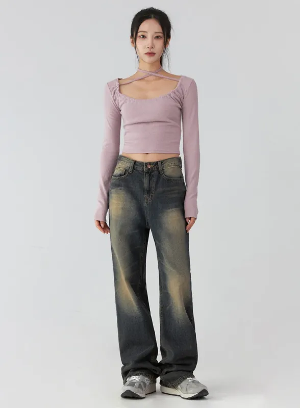 Wide Leg Jeans CD322 sold by Lewkin