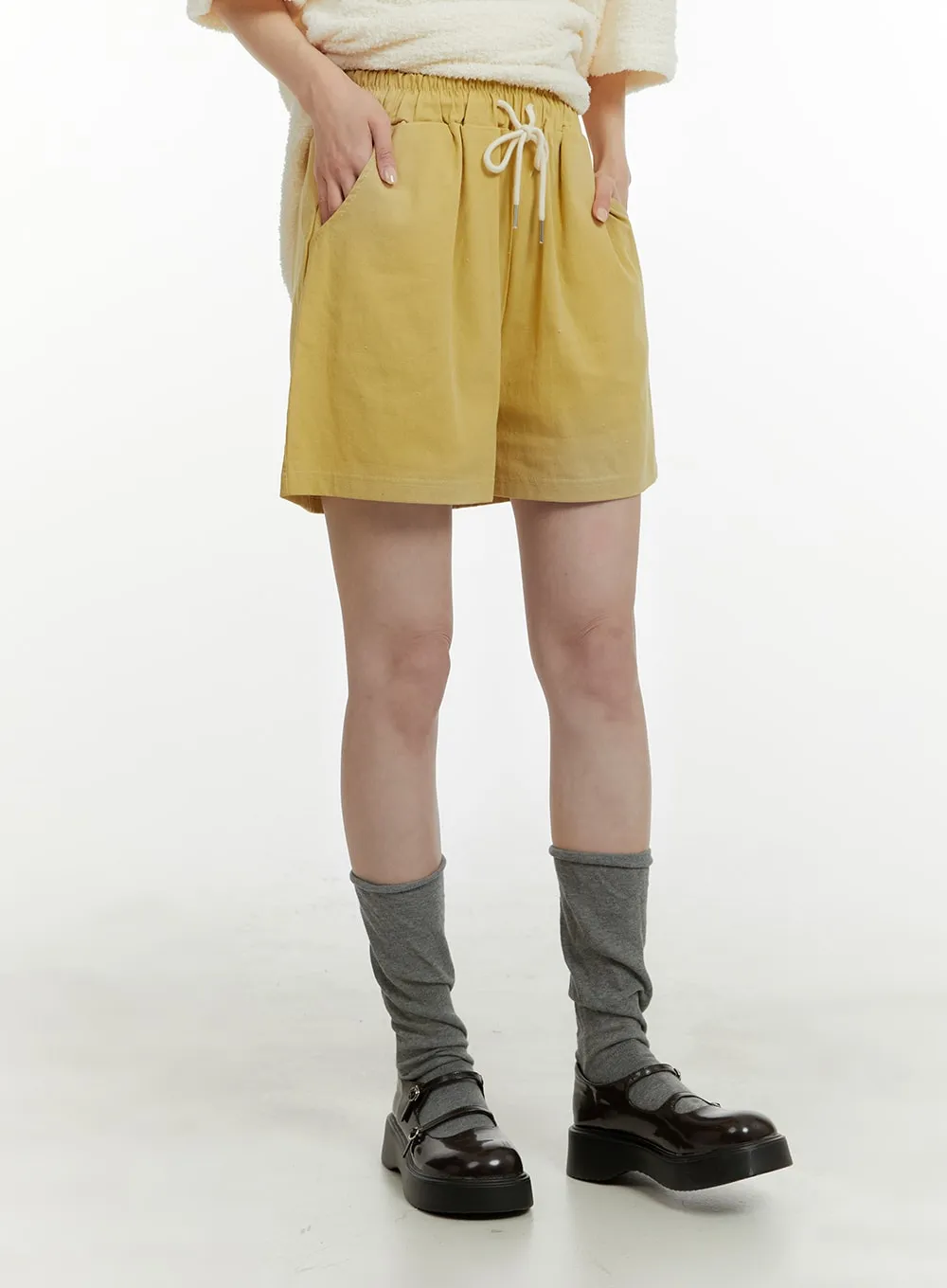 String Waist Wide Shorts OA405 sold by Lewkin