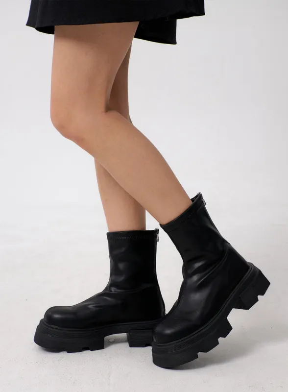 Chunky Platform Ankle Boots BM302 sold by Lewkin