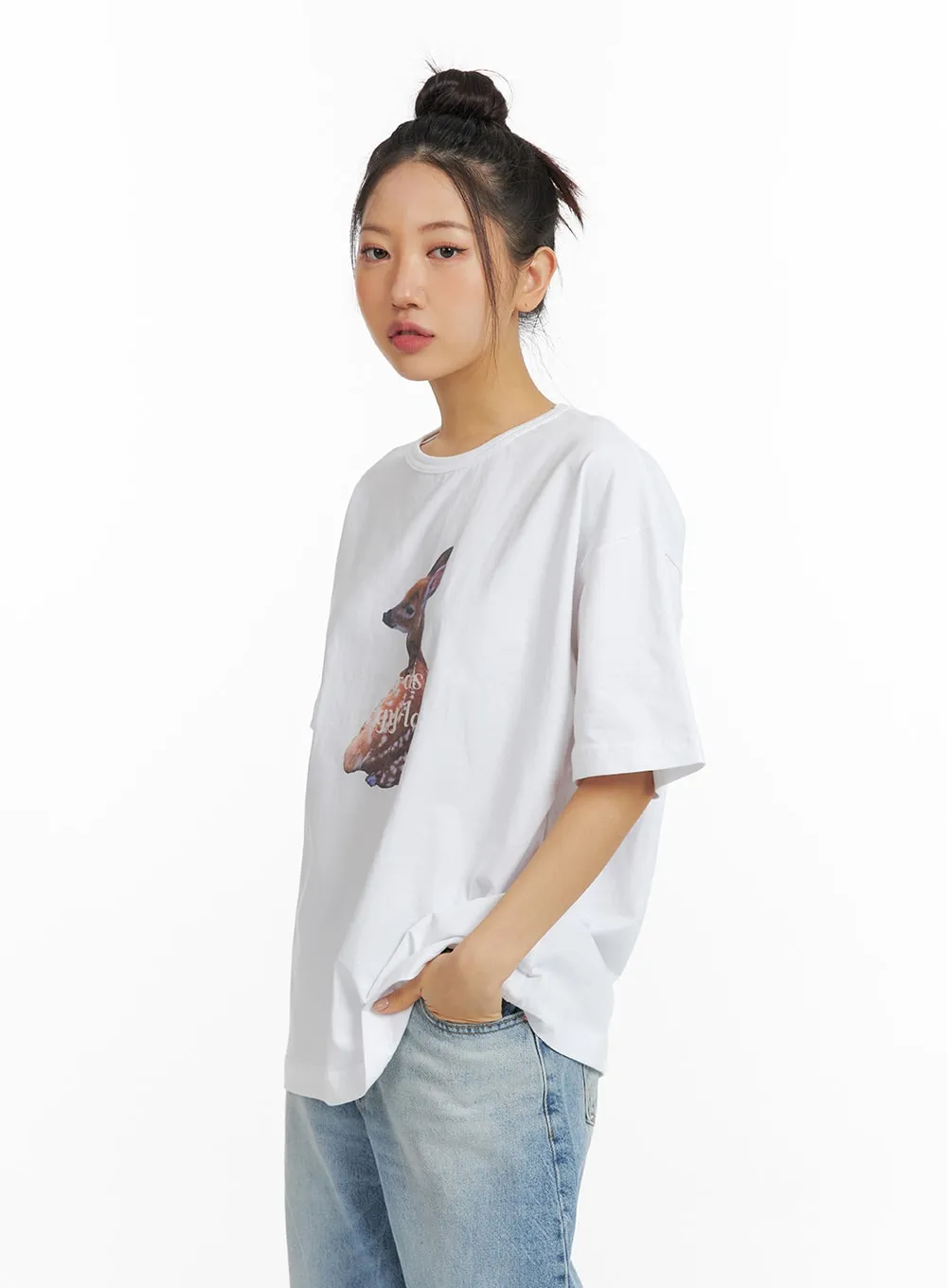 Animal Graphic Short-Sleeve Tee CF419 sold by Lewkin product image thumbnail 2