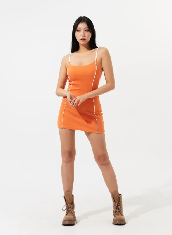 Thin Strap Mini Dress IM310 sold by Lewkin