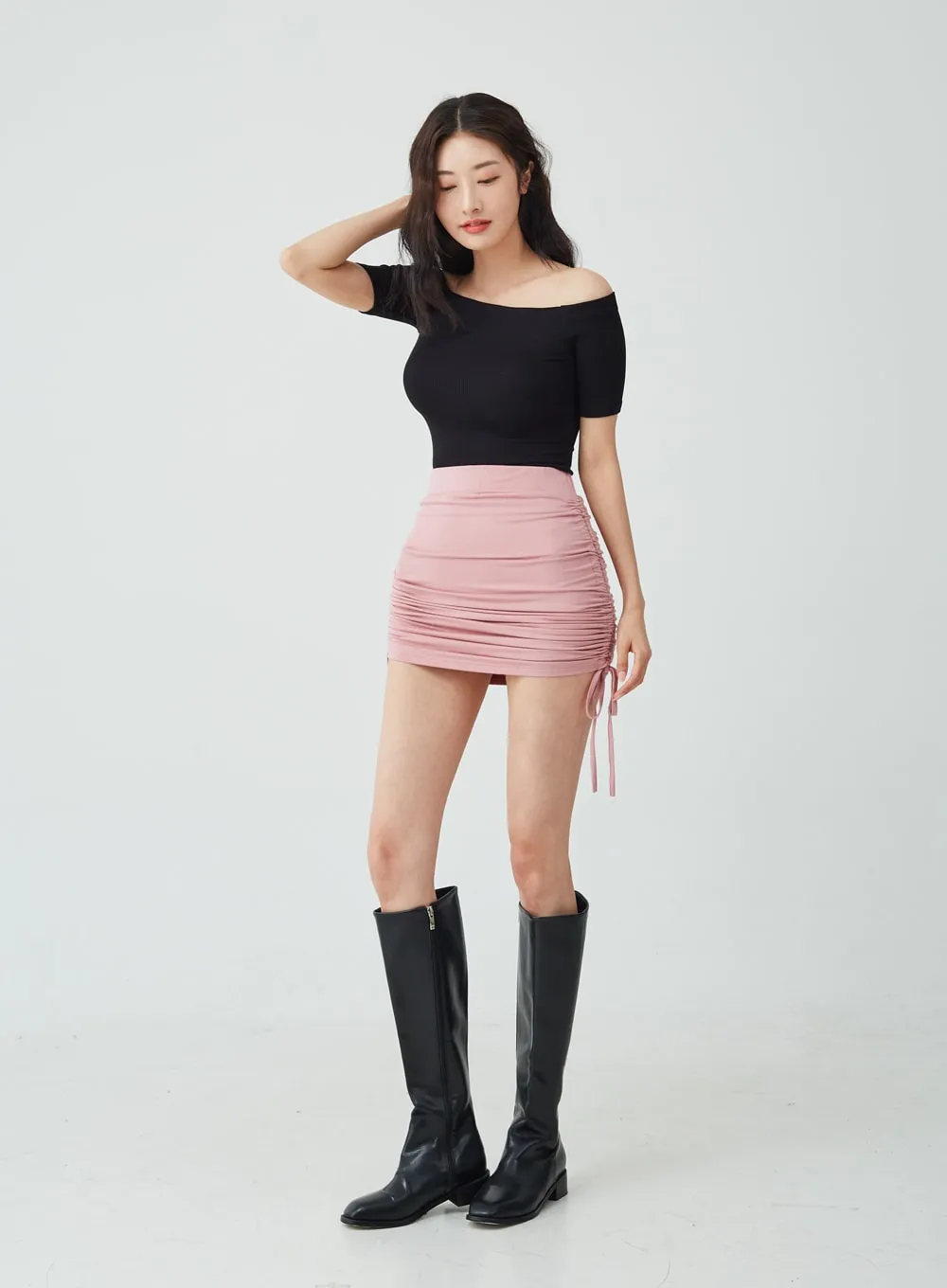 Open Shoulder Crop T-Shirt IU26 sold by Lewkin product image thumbnail 5