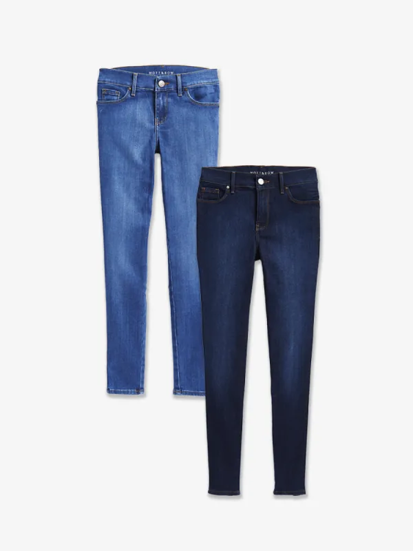 Mid Rise Skinny Jane 2-Pack sold by Mott & Bow