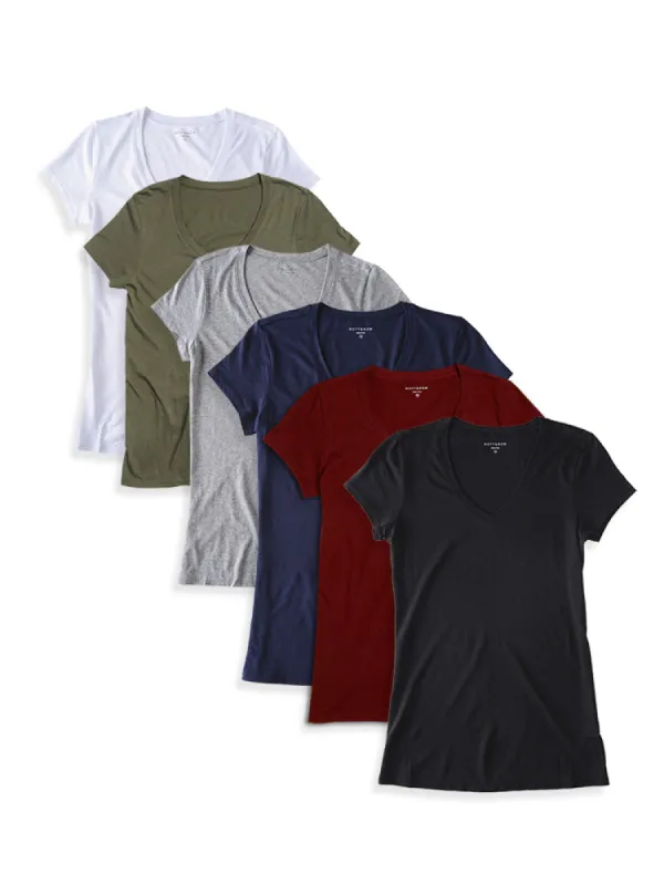Fitted V-Neck Marcy 6-Pack sold by Mott & Bow