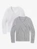 Long Sleeve V-Neck Tee Marcy 2-Pack sold by Mott & Bow
