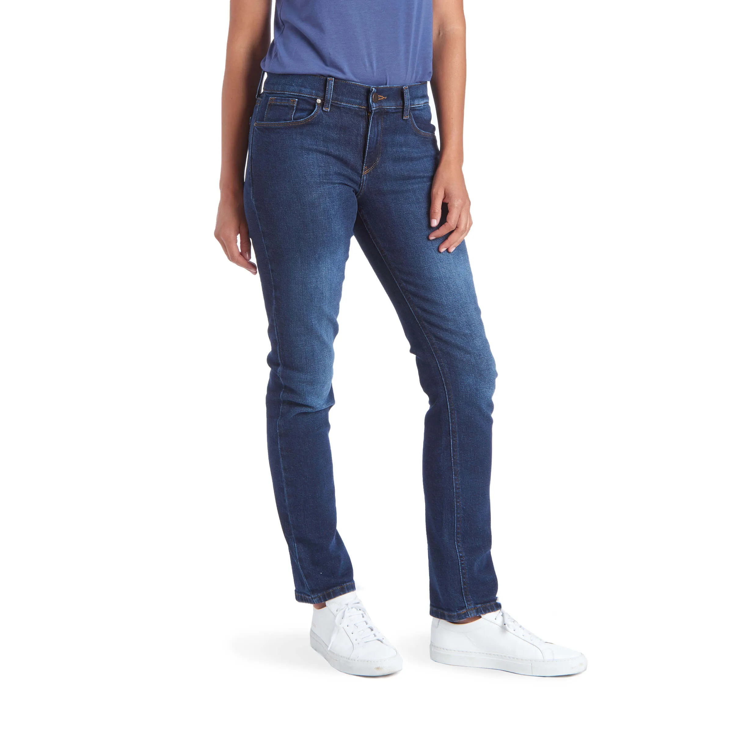 Mid Rise Slim Straight Grand Jeans sold by Mott & Bow product image thumbnail 3