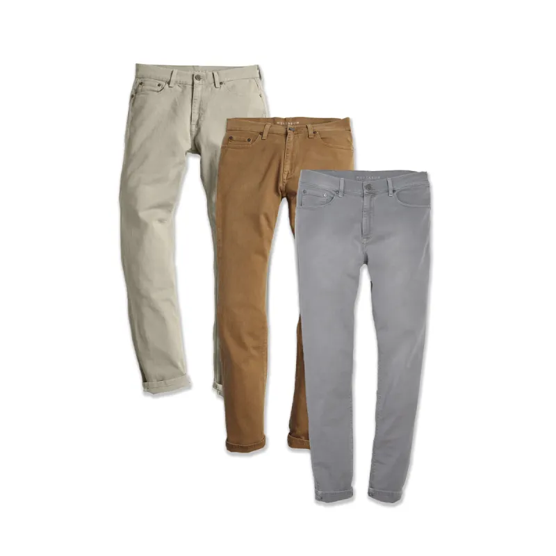 Straight Mercer Jeans 3-Pack sold by Mott & Bow
