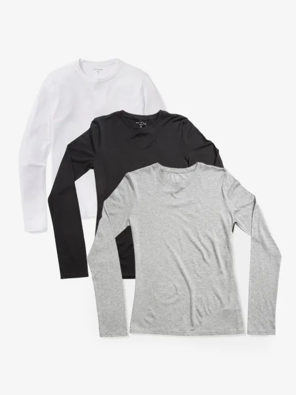 Long Sleeve Crew Tee Marcy 3-Pack sold by Mott & Bow
