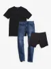 Set 05: 1 pair of Jeans + 1 Driggs Tee + 1 Boxer Brief sold by Mott & Bow