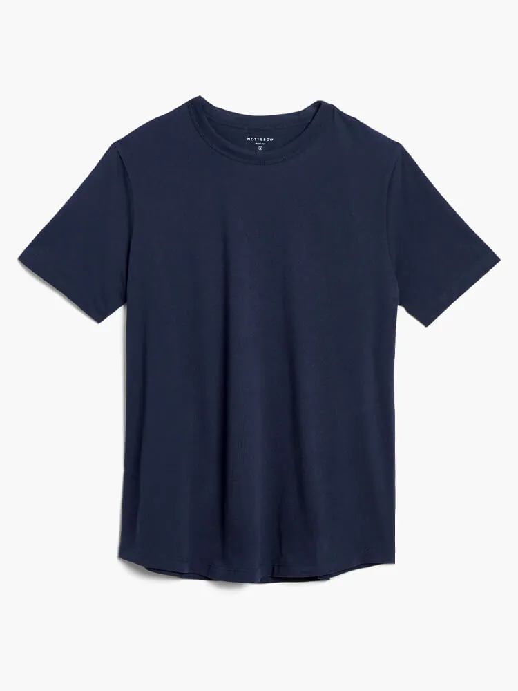 Curved Hem Driggs Tee sold by Mott & Bow