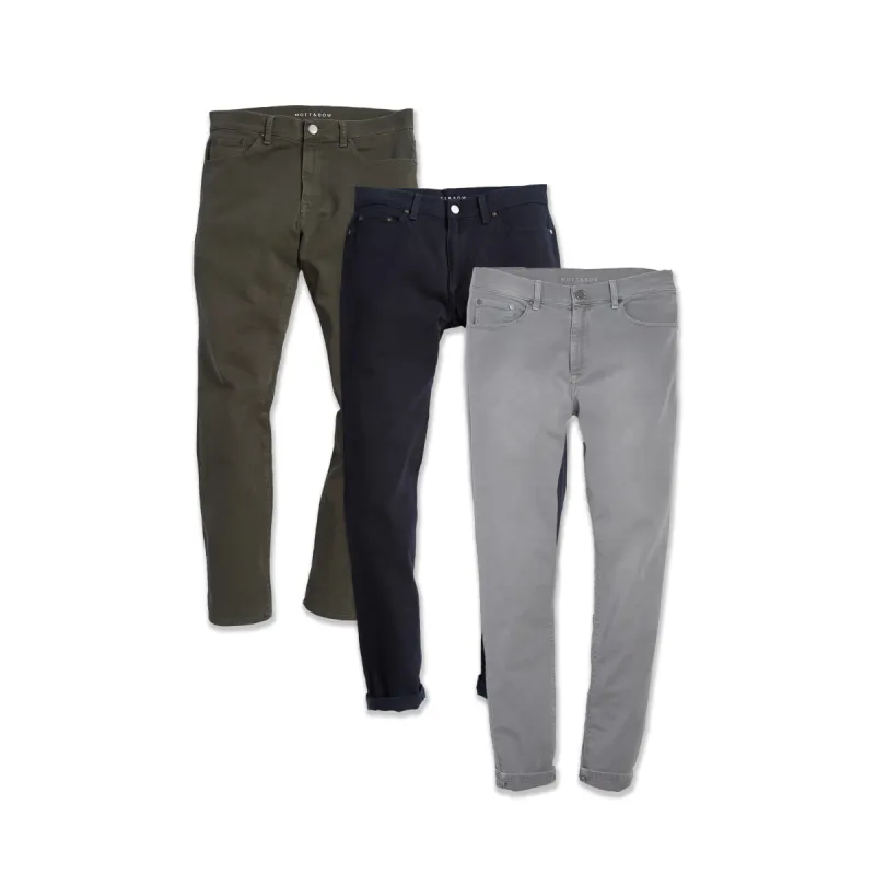 Straight Mercer Jeans 3-Pack sold by Mott & Bow
