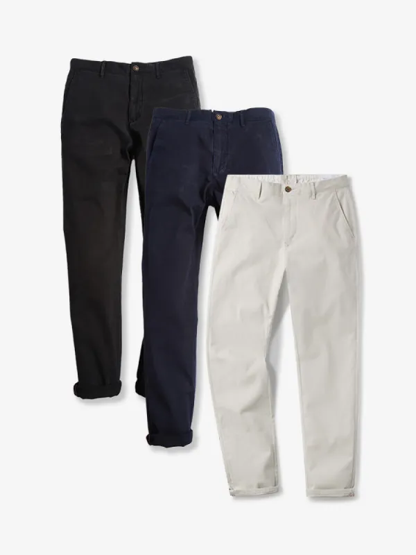 Twill Chino Charles 3-Pack sold by Mott & Bow