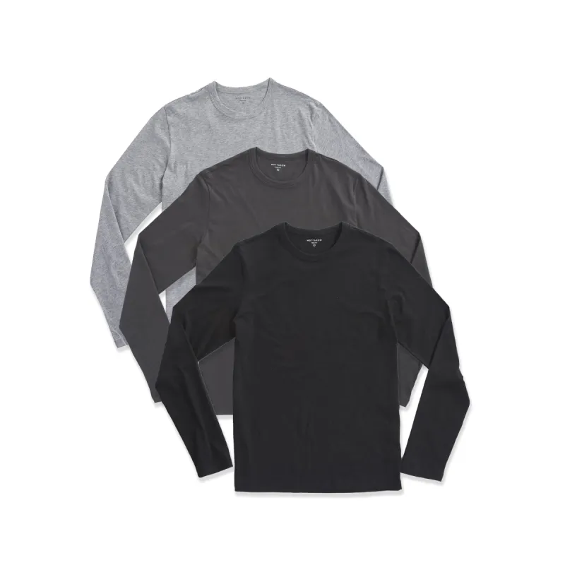 Long Sleeve Crew Tee Driggs 3-Pack sold by Mott & Bow