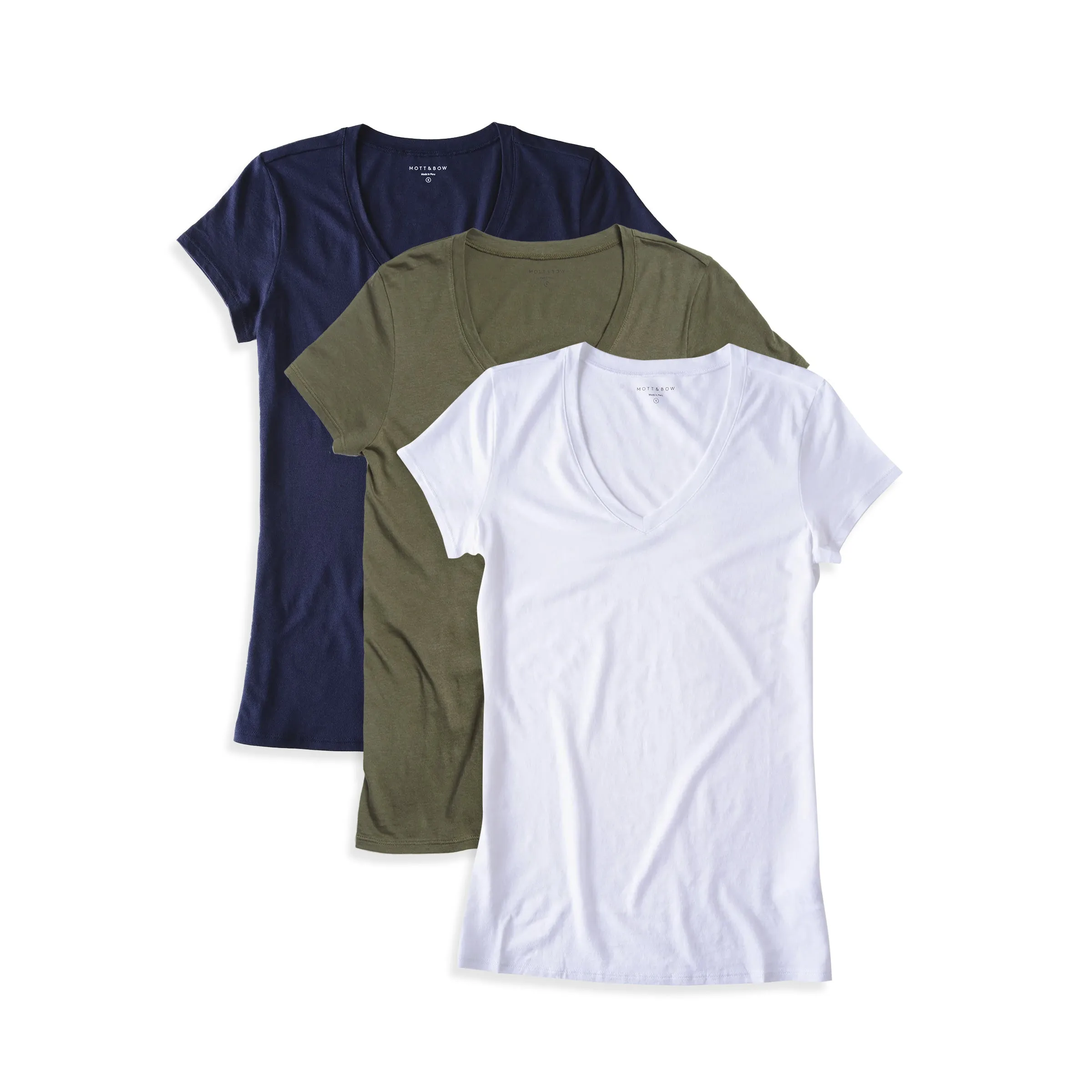 Fitted V-Neck Marcy 3-Pack sold by Mott & Bow