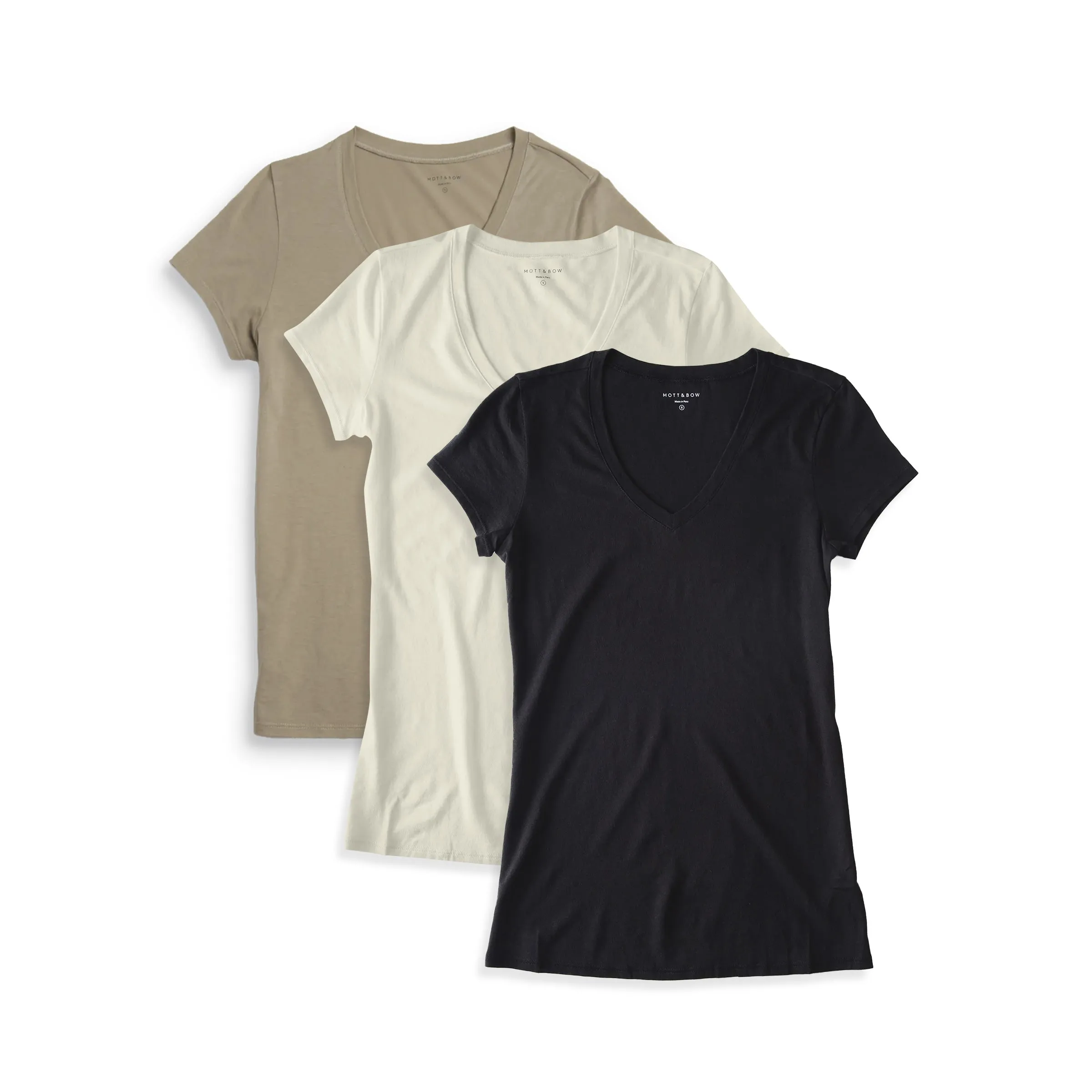 Fitted V-Neck Marcy 3-Pack sold by Mott & Bow