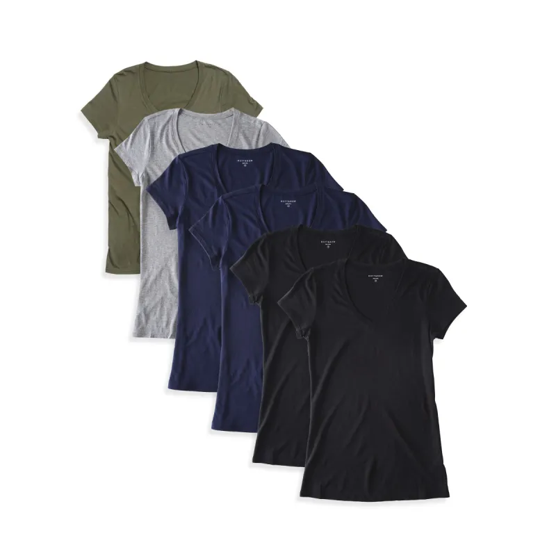 Fitted V-Neck Marcy 6-Pack sold by Mott & Bow