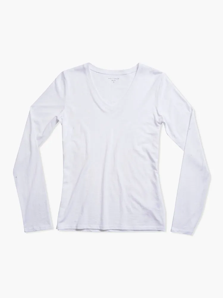 Long Sleeve V-Neck Tee Marcy sold by Mott & Bow product image thumbnail 2