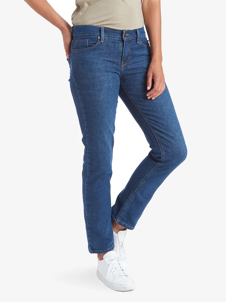 Mid Rise Slim Straight Charlton Jeans sold by Mott & Bow