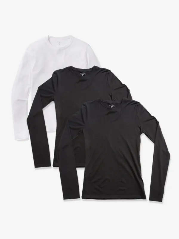 Long Sleeve Crew Tee Marcy 3-Pack sold by Mott & Bow