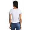 Fitted V-Neck Marcy Tee sold by Mott & Bow