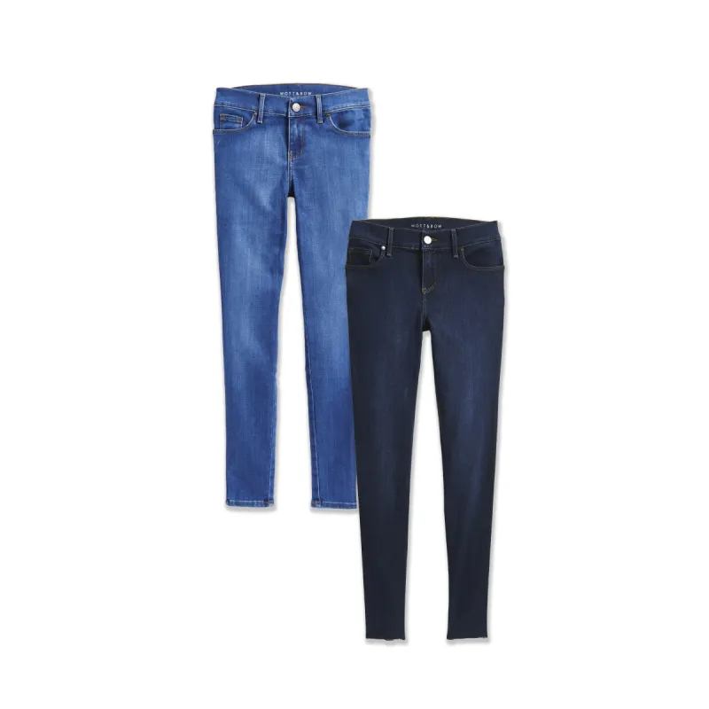 Mid Rise Skinny Jane 2-Pack sold by Mott & Bow