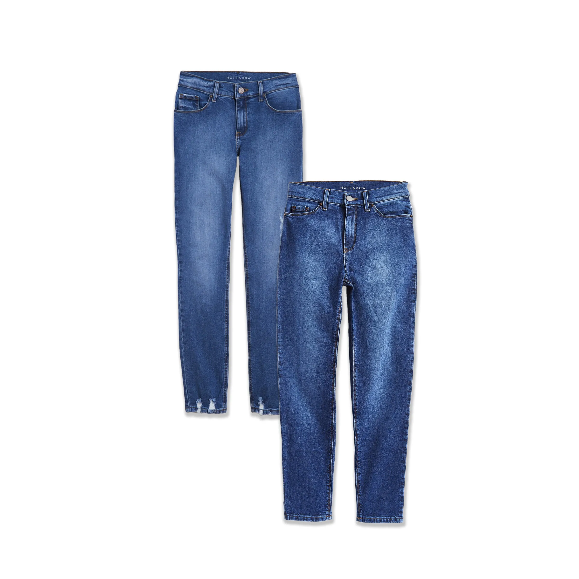 Mid Rise Slim Straight Ridge 2-Pack sold by Mott & Bow