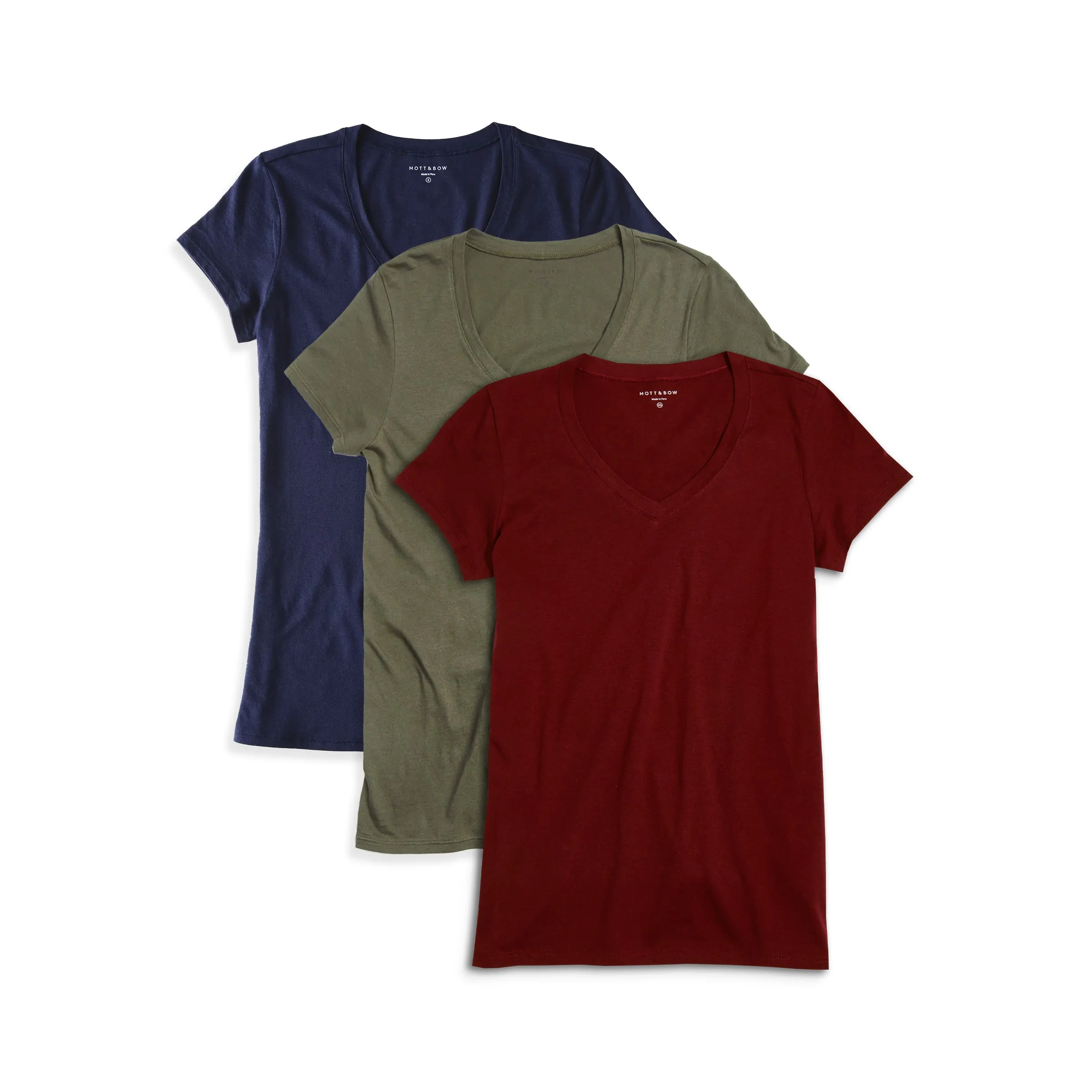 Fitted V-Neck Marcy 3-Pack sold by Mott & Bow