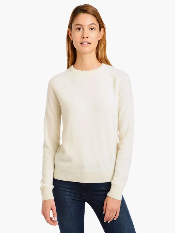 Cashmere Raglan Crew Cambridge Sweater sold by Mott & Bow