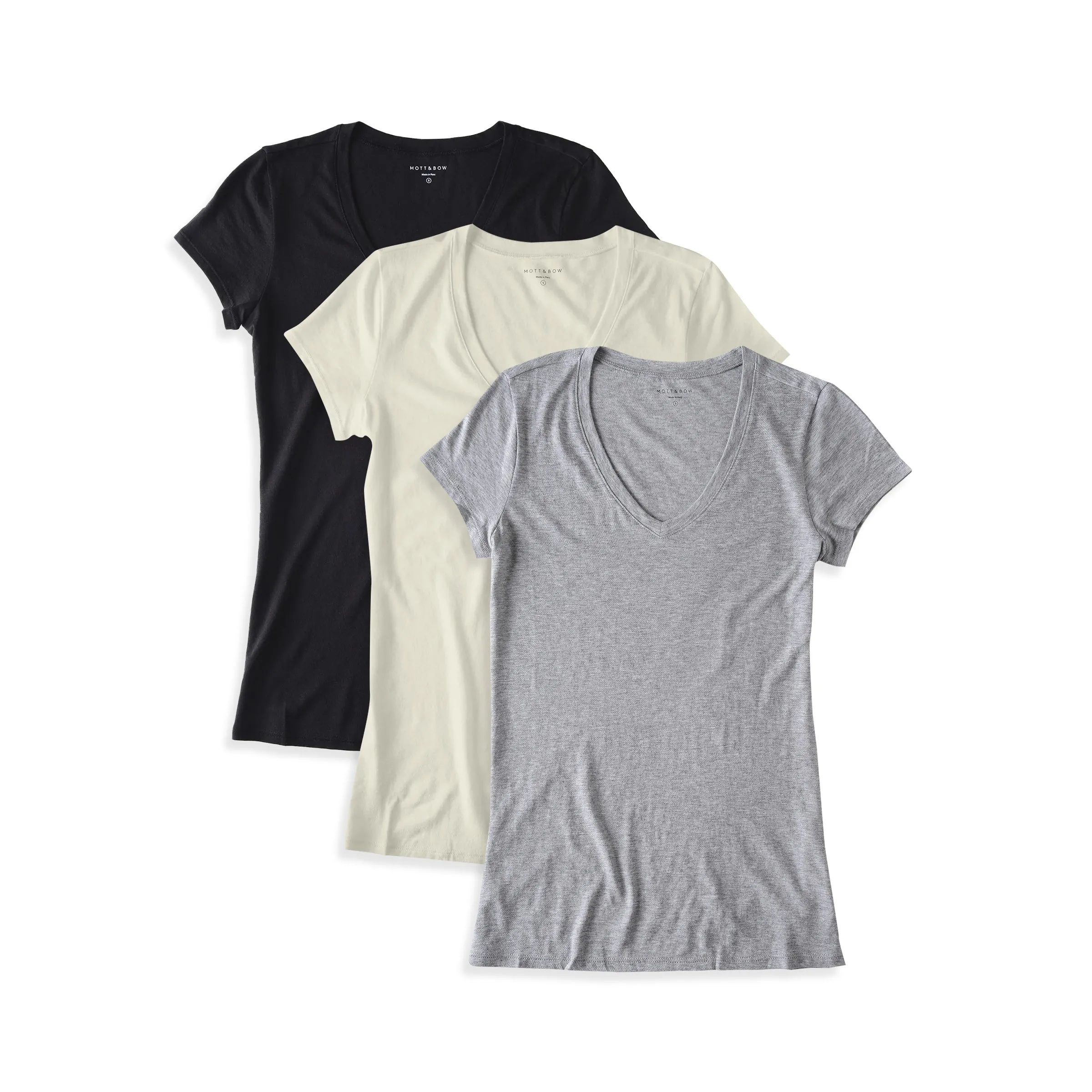 Fitted V-Neck Marcy 3-Pack sold by Mott & Bow