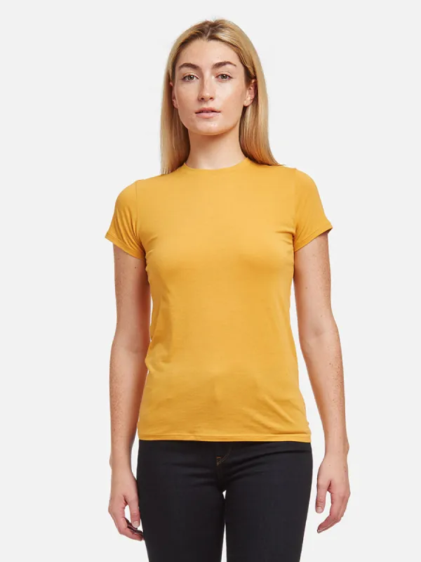 Fitted Crew Marcy Tee test sold by Mott & Bow