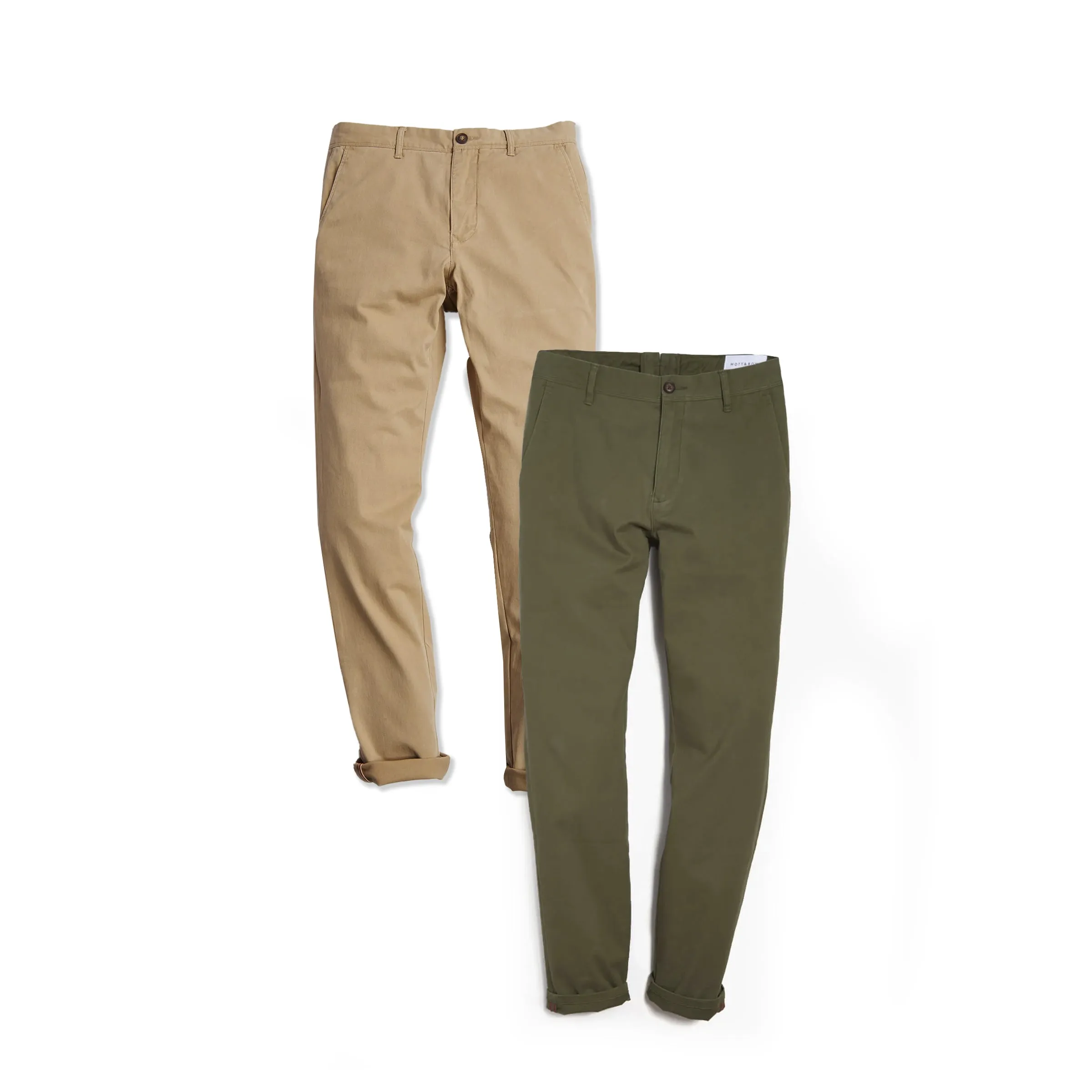 Everyday Comfort Chino Slim Pants 2-Pack sold by Mott & Bow