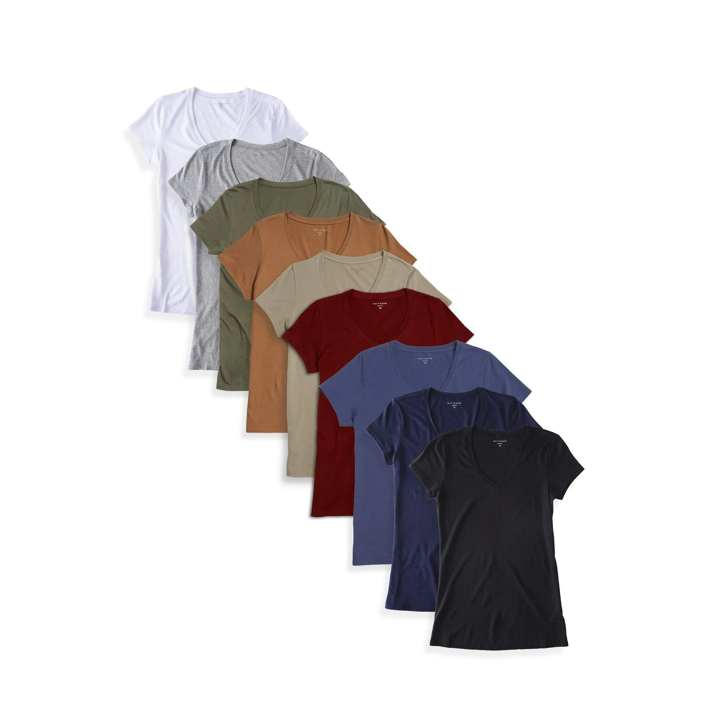 Fitted V-Neck Marcy 9-Pack sold by Mott & Bow