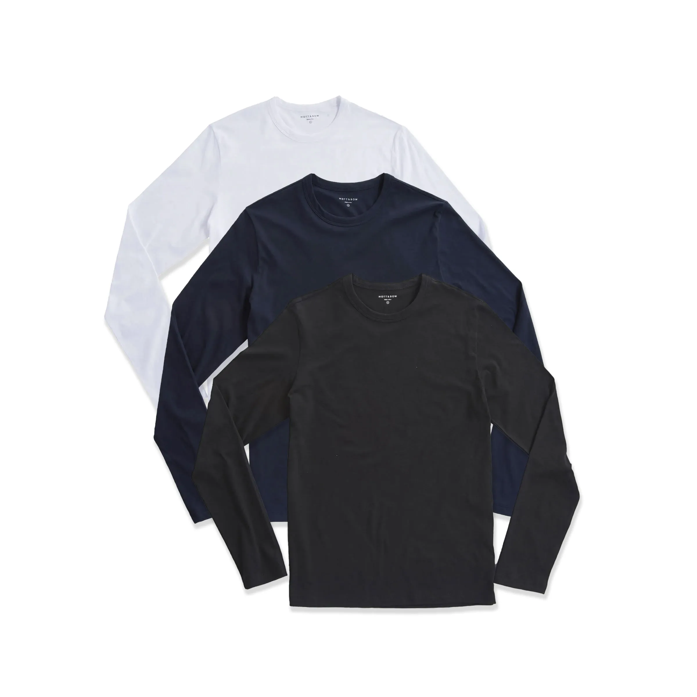 Long Sleeve Crew Tee Driggs 3-Pack sold by Mott & Bow