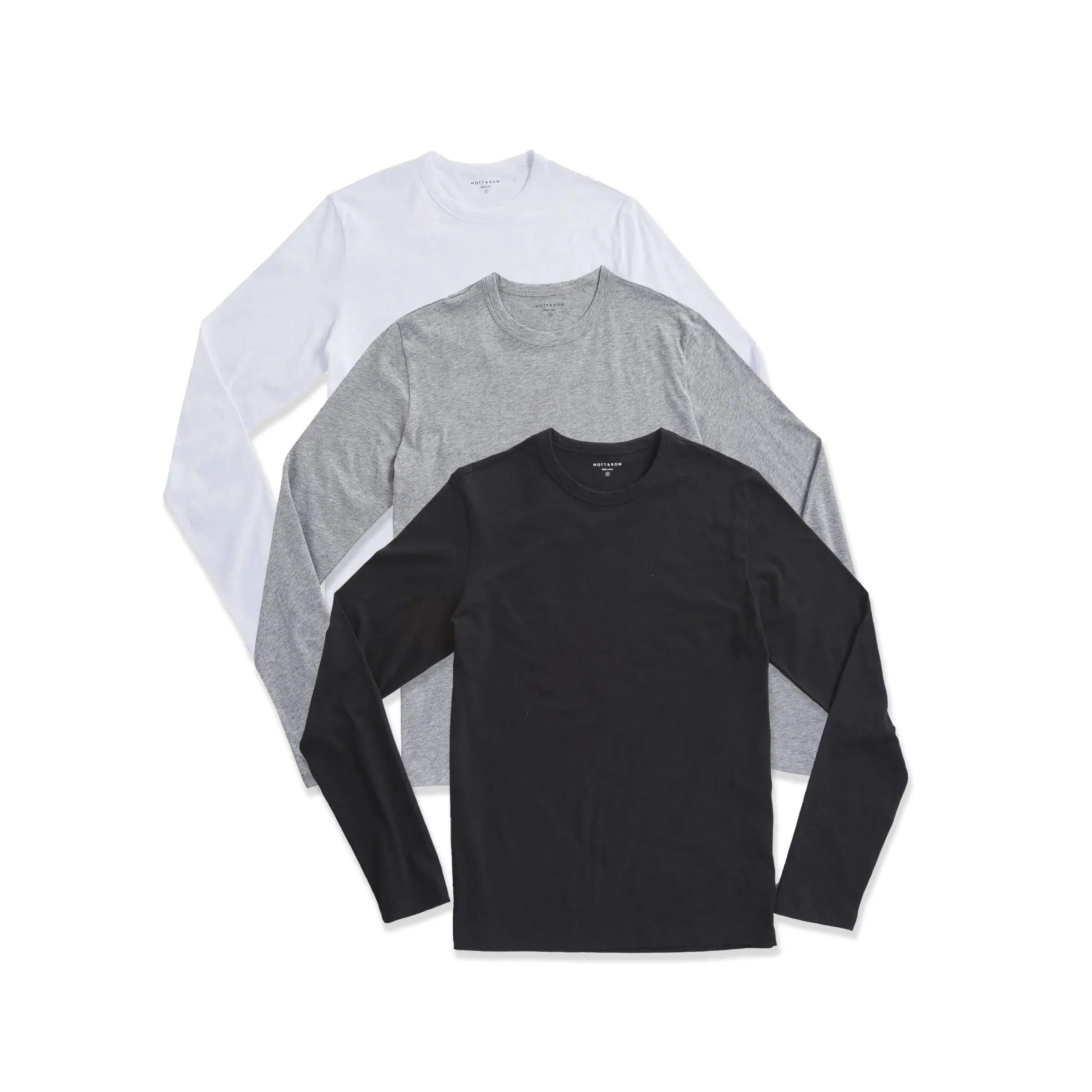 Long Sleeve Crew Tee Driggs 3-Pack sold by Mott & Bow