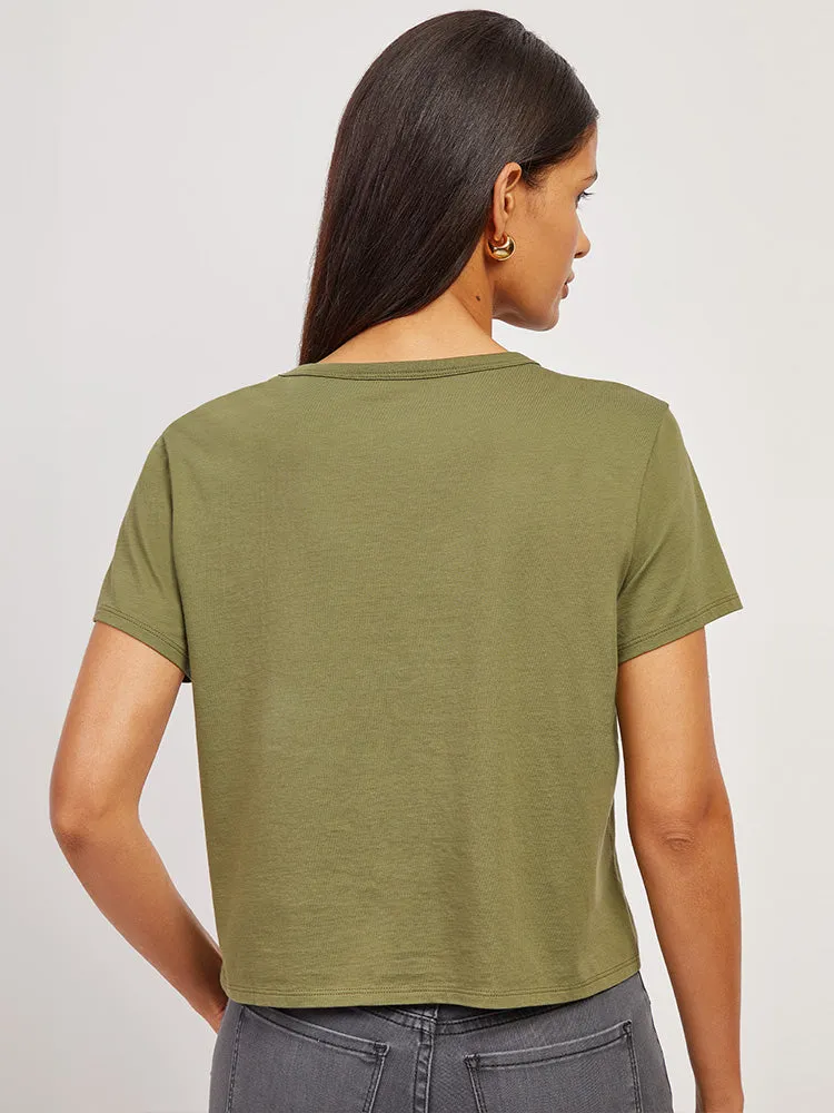 Cotton Boxy Pocket Crew Neck Tee sold by Mott & Bow product image thumbnail 2