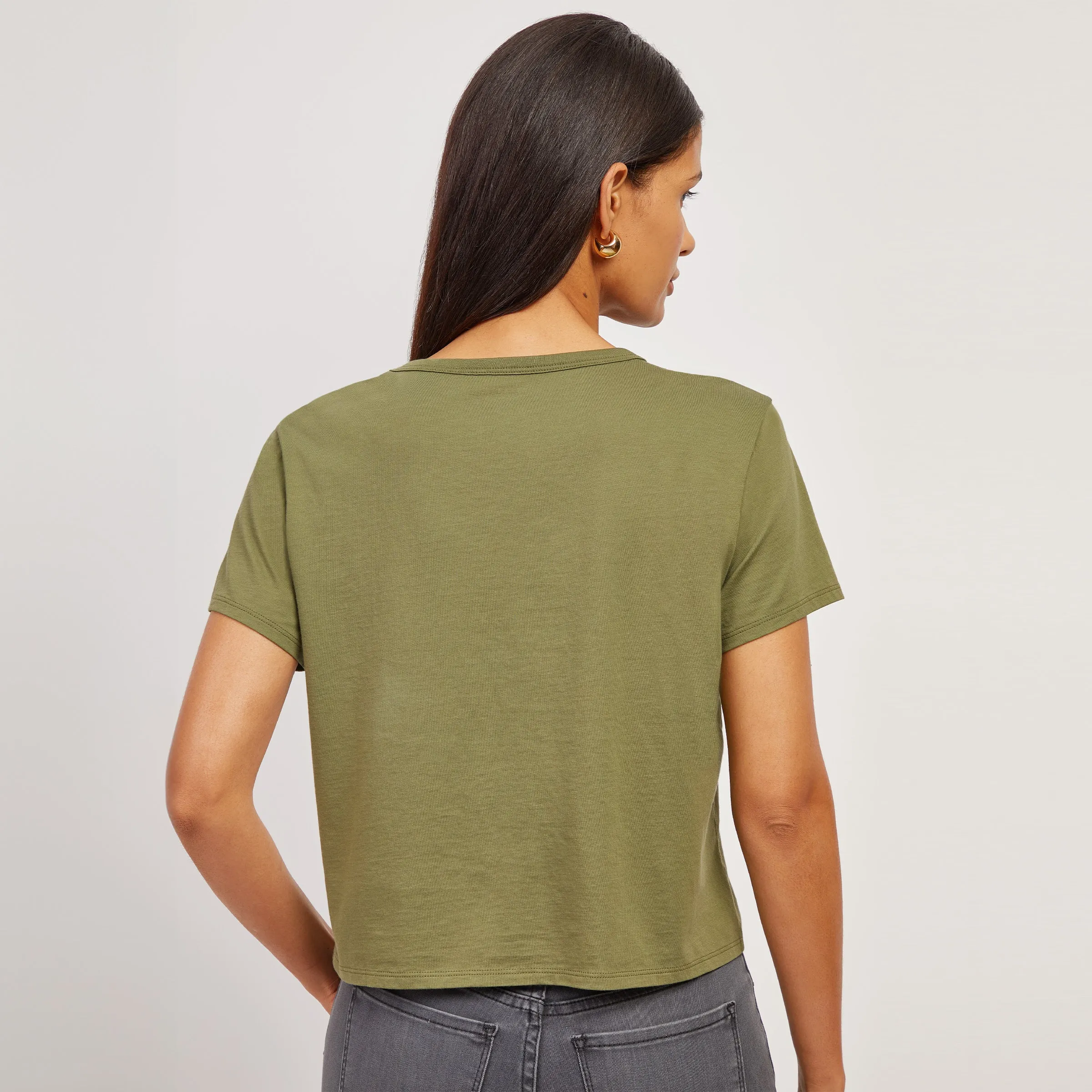 Cotton Boxy Pocket Crew Neck Tee sold by Mott & Bow product image thumbnail 5