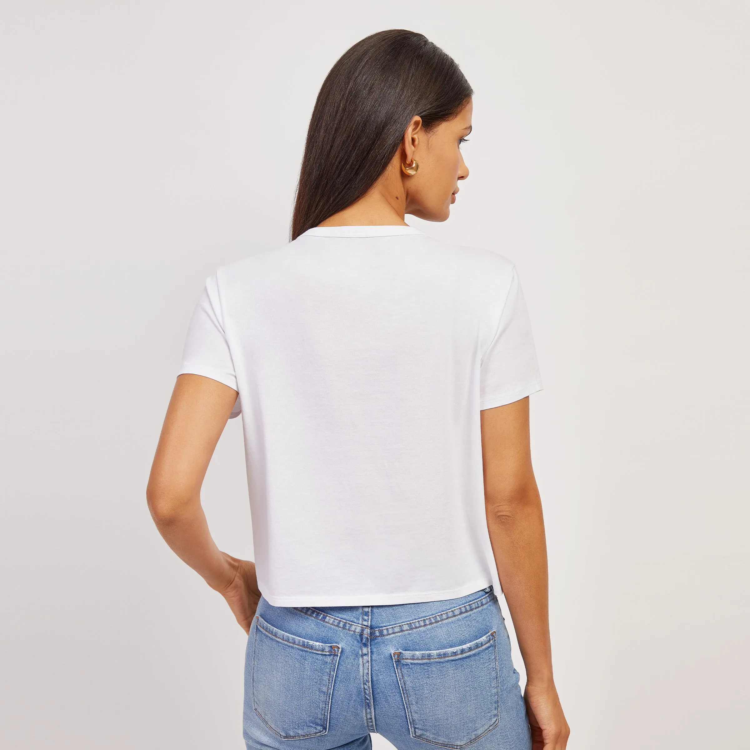Cotton Boxy Pocket Crew Neck Tee sold by Mott & Bow product image thumbnail 5
