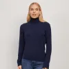 Cashmere Turtleneck Willow Sweater sold by Mott & Bow