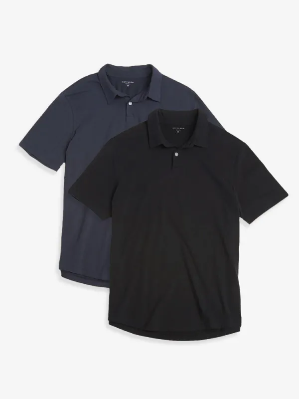 Jersey Sueded Polo 2-Pack sold by Mott & Bow