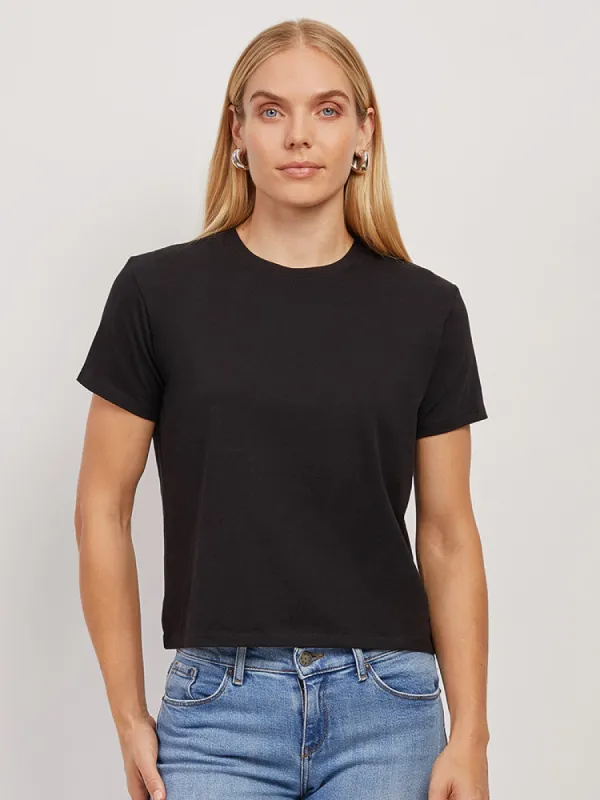 Cropped Fitted Crew Marcy Tee sold by Mott & Bow
