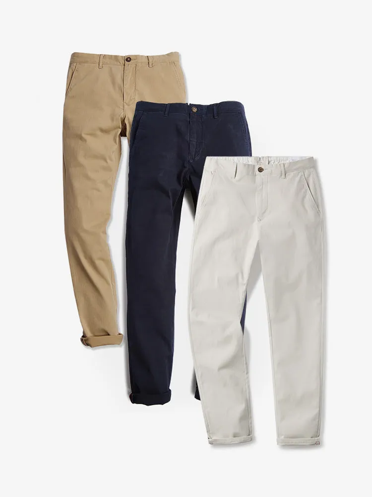 Twill Chino Charles 3-Pack sold by Mott & Bow