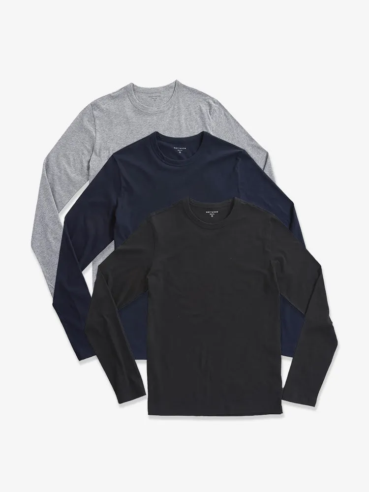 Long Sleeve Crew Tee Driggs 3-Pack sold by Mott & Bow product image thumbnail 2