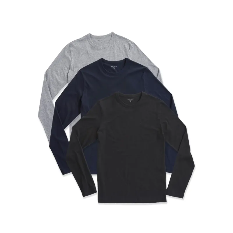 Long Sleeve Crew Tee Driggs 3-Pack sold by Mott & Bow