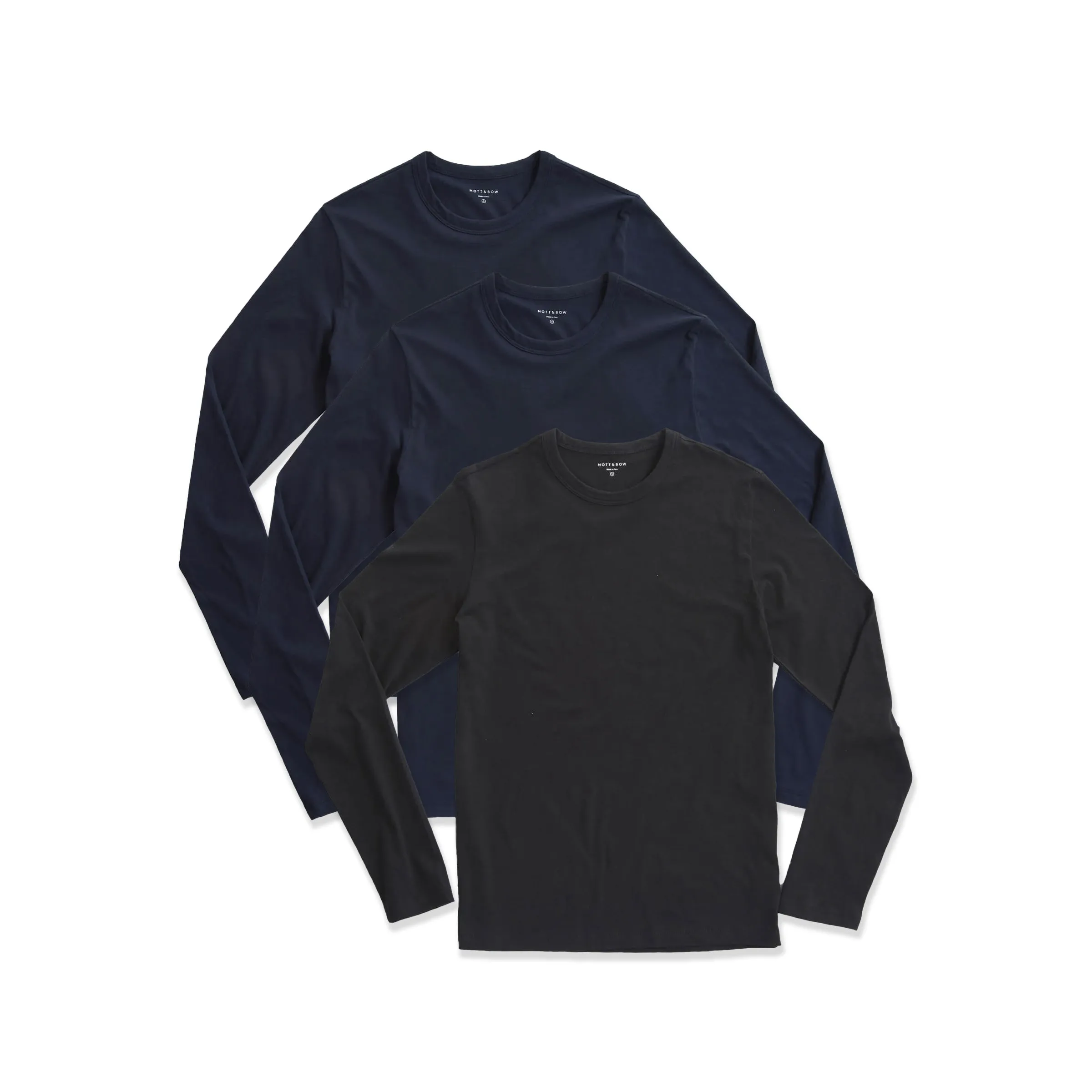 Long Sleeve Crew Tee Driggs 3-Pack sold by Mott & Bow