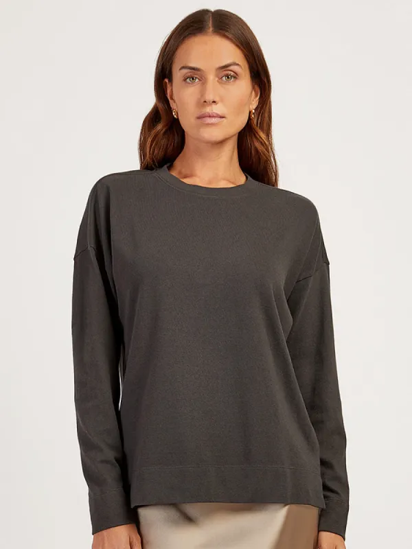 Cotton Jersey Oversized Long Sleeve Tee sold by Mott & Bow