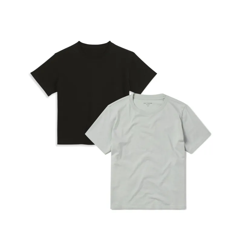 Cotton Boxy Crew Tee 2-Pack sold by Mott & Bow