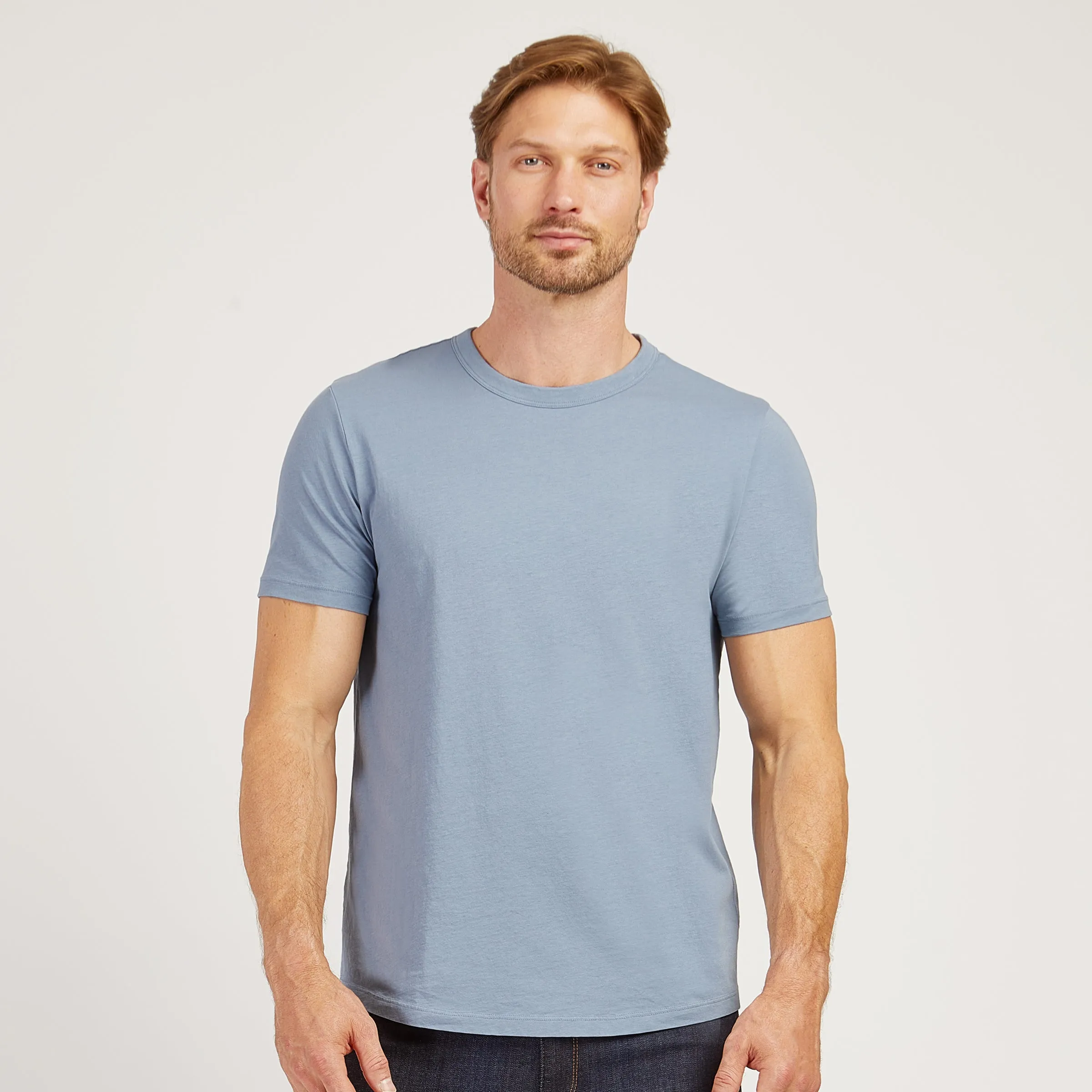 Curved Hem Driggs Tee sold by Mott & Bow product image thumbnail 3